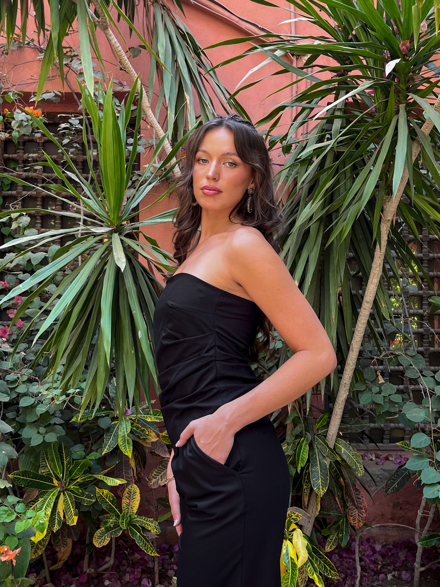 Vasia Asymmetrical Black Top
