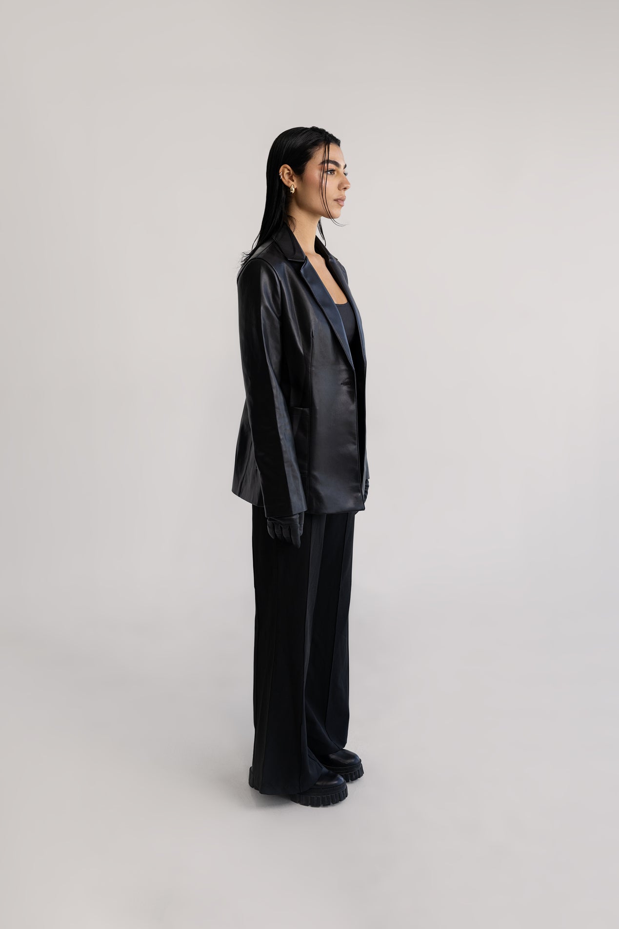 Nala Leather Blazer