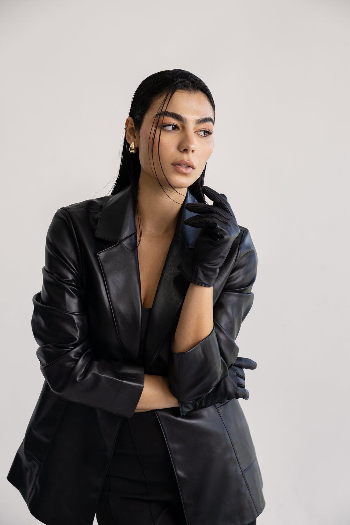 Nala Leather Blazer