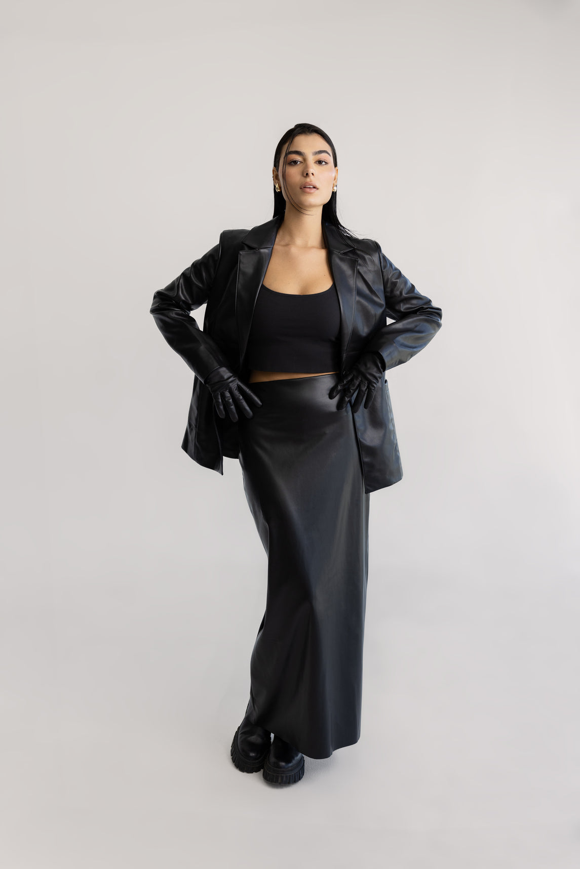 Nala Leather Skirt