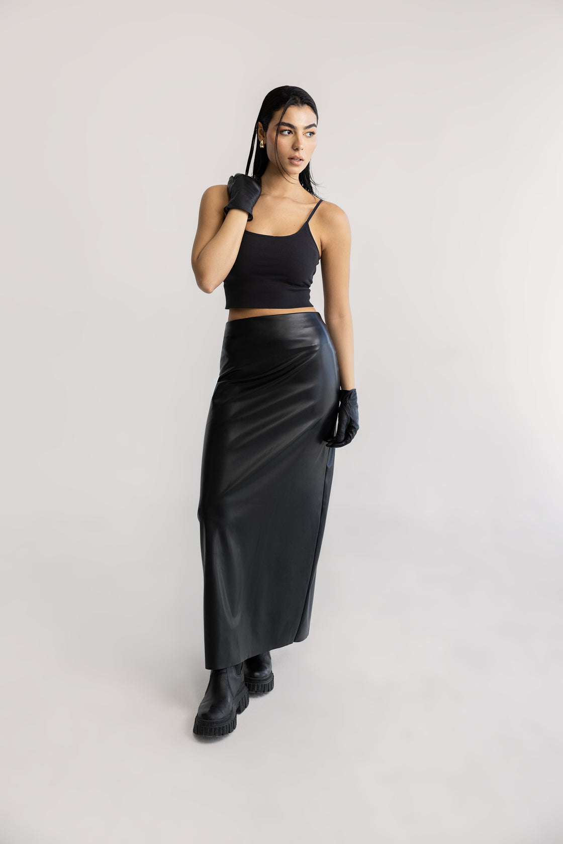 Nala Leather Skirt